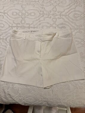 Talbots White Perfect Short - Women’s Classic Cotton Shorts 5” inseam